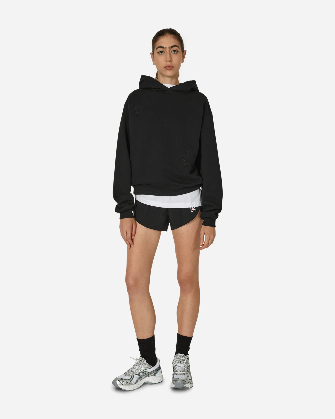 District Vision Wmns Cropped Hoodie Black Sweatshirts Hoodies CRPHOOD B