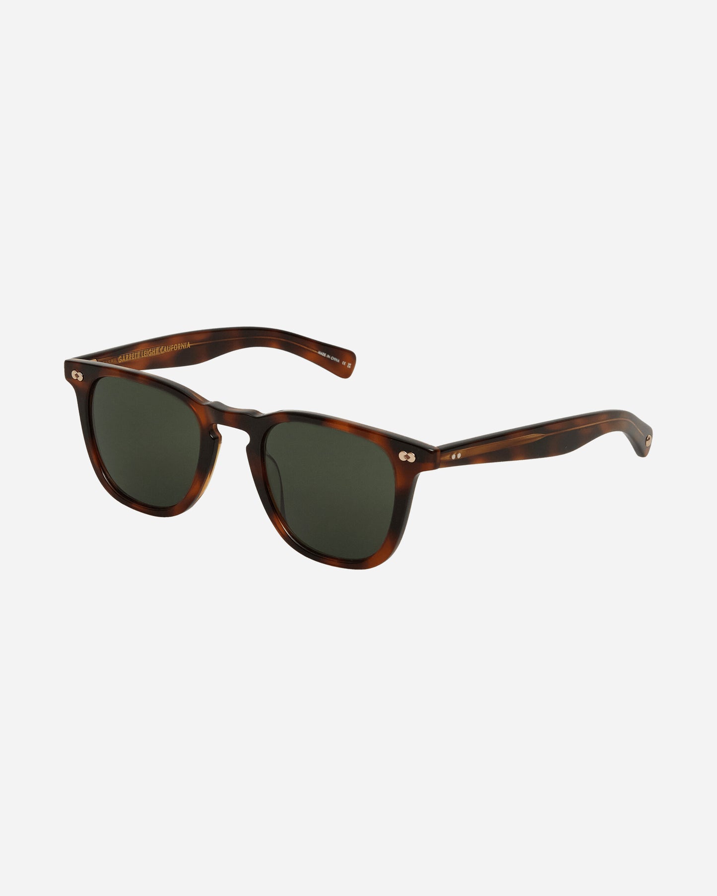 Garrett Leight Brooks X 48 Spotted Brown/Pure G15 Eyewear Glasses 2083-48 SPBRNSH