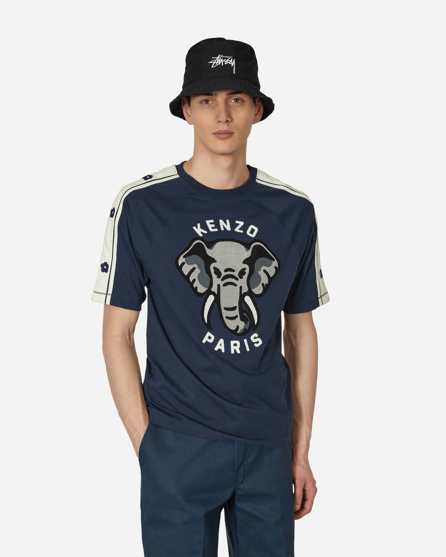 Kenzo Paris Ken Zo Slim T-Shirt Midnight Blue T-Shirts Shortsleeve FD55TS4514SC 77