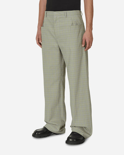 Kiko Kostadinov Orma Reversible Trouser Yellow Check/B&W Pinstripe  Pants Trousers KKSS23T07-24  001