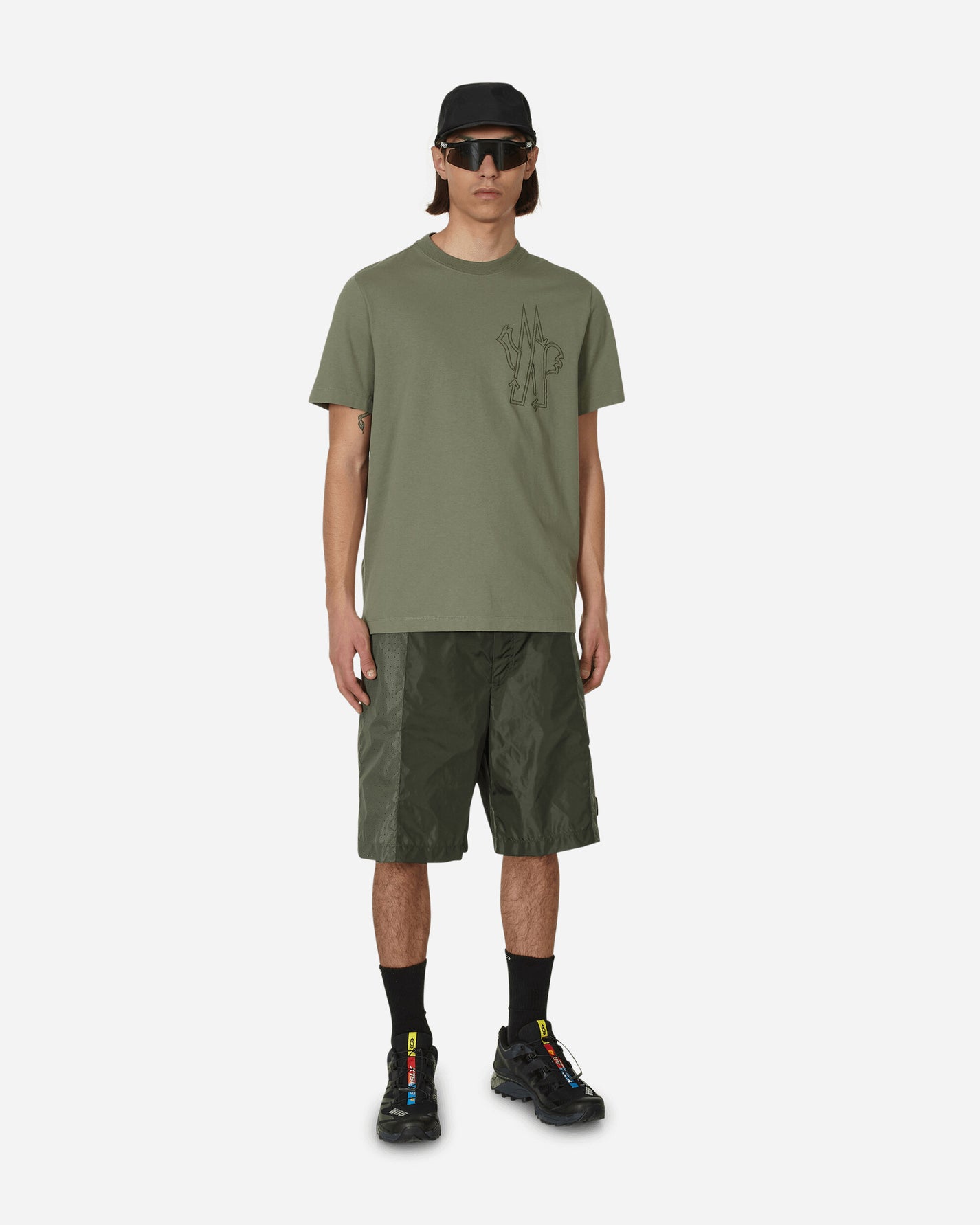 Moncler T-Shirt Green T-Shirts Shortsleeve 8C00039899YU 820