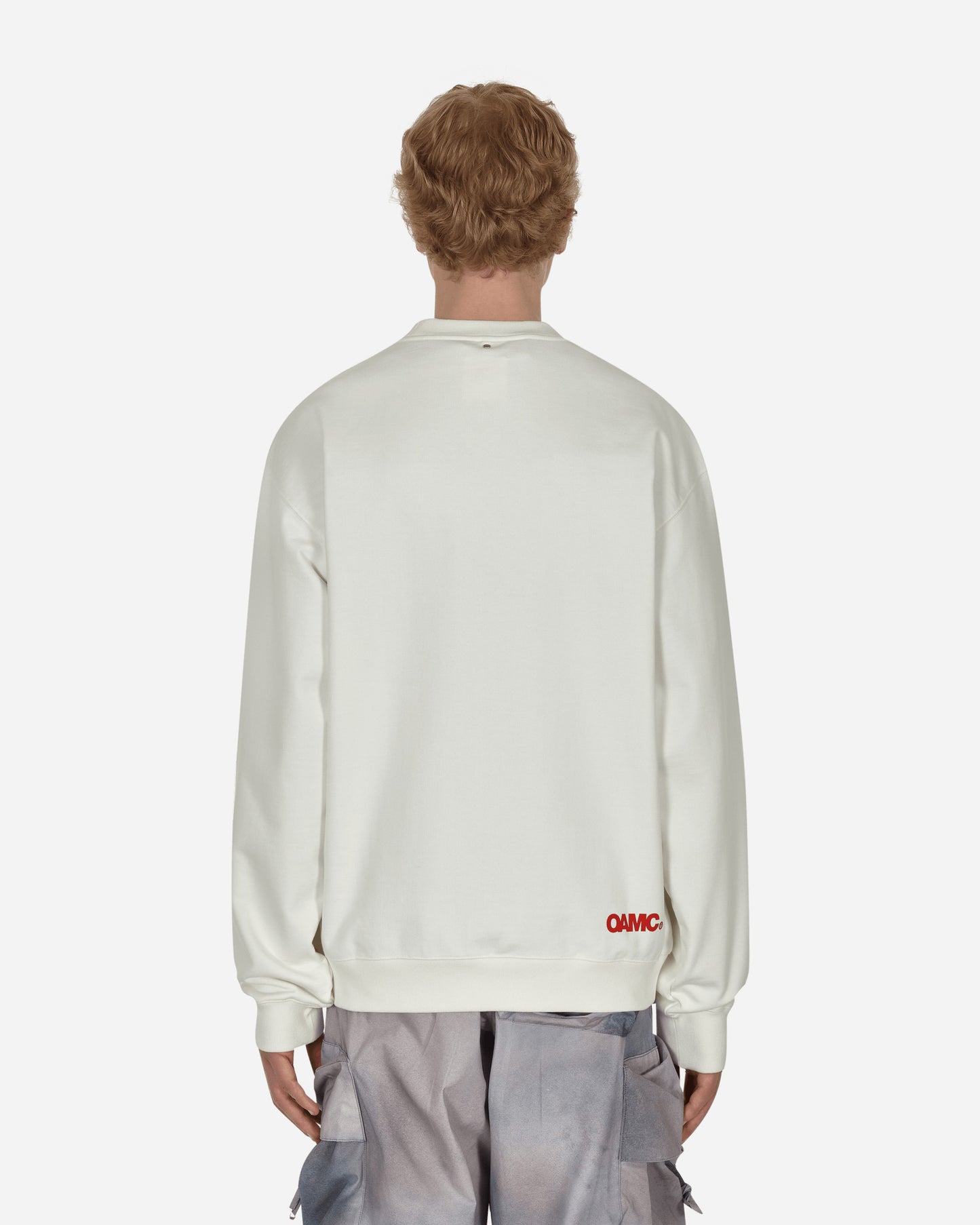 OAMC Grid Crewneck Off-White Sweatshirts Crewneck OAMU705382 101