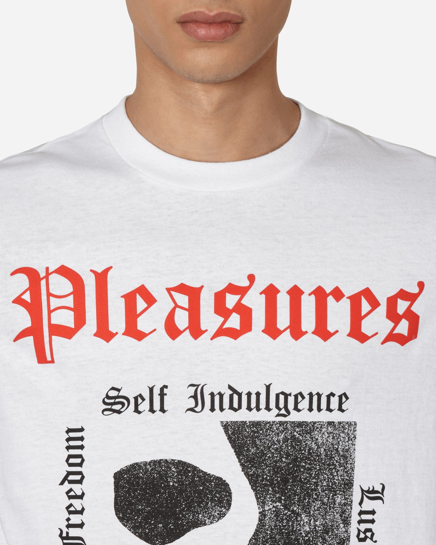 Pleasures Reality T-Shirt White T-Shirts Shortsleeve P22W062 WHITE