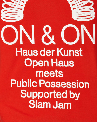 Public Possession Open Haus Tee Red T-Shirts Shortsleeve PPOPENTEE 002