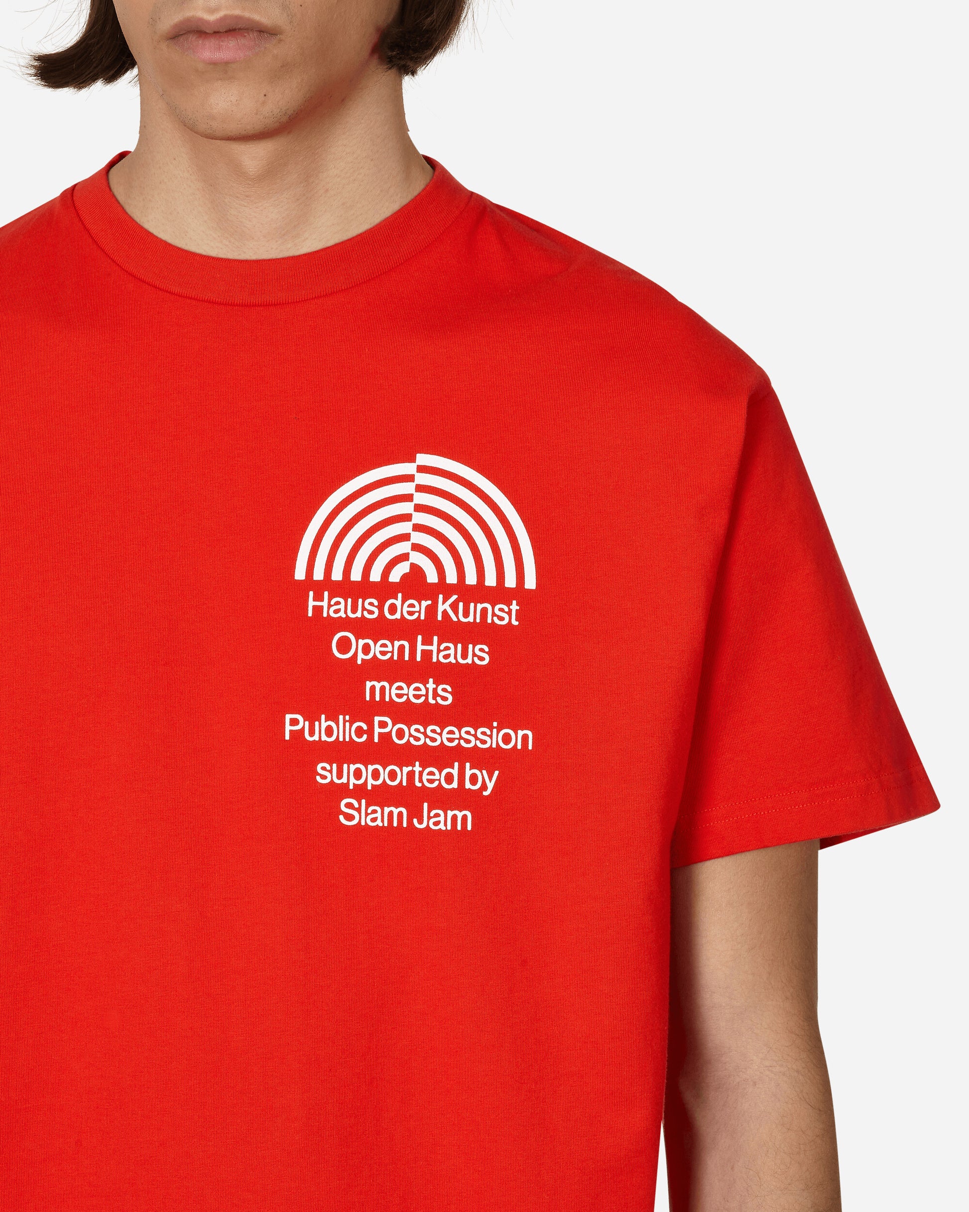 Public Possession Open Haus Tee Red T-Shirts Shortsleeve PPOPENTEE 002