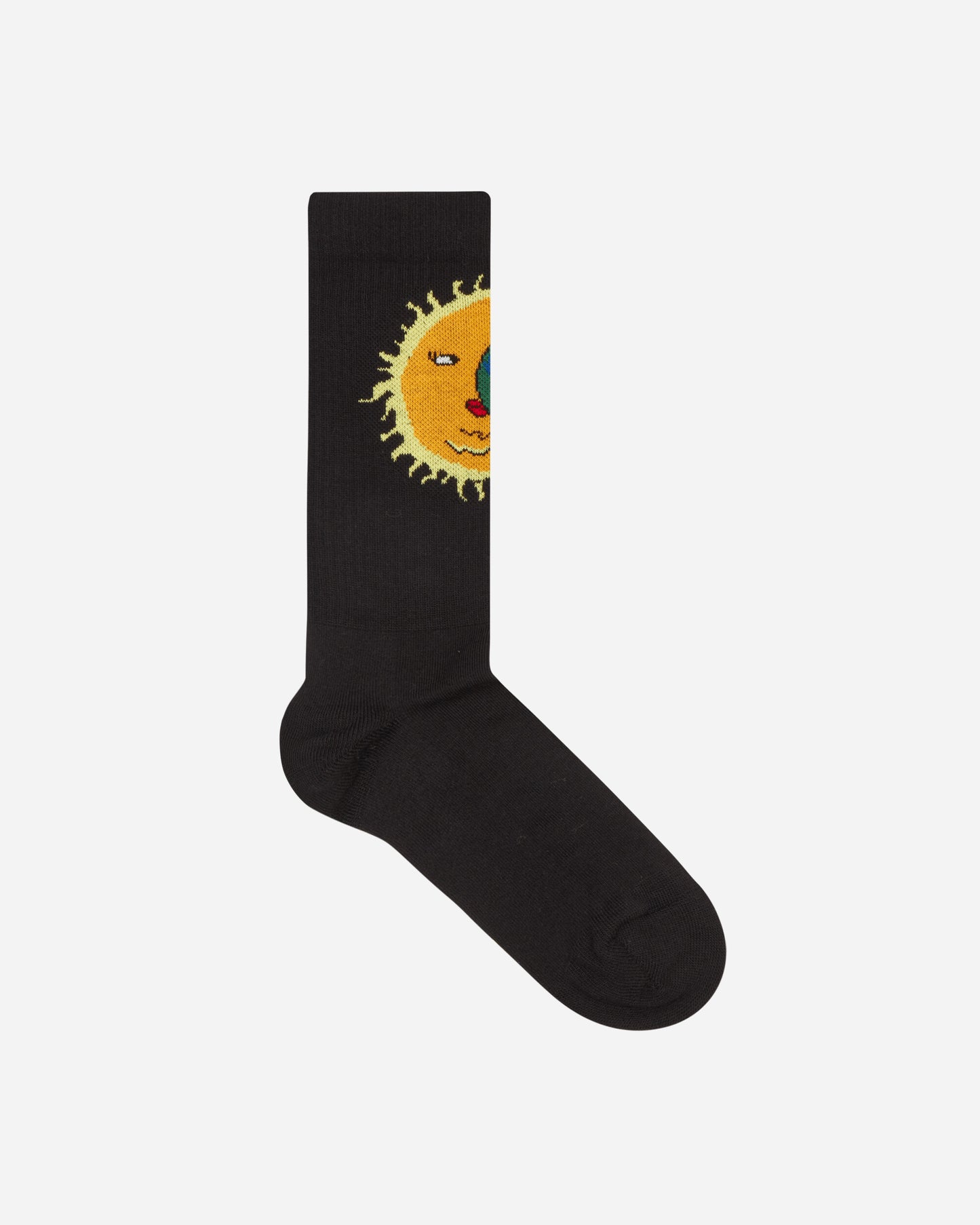 Sky High Farm Moon Earth Jacquard Socks Knit Black Underwear Socks SHF04K001  1