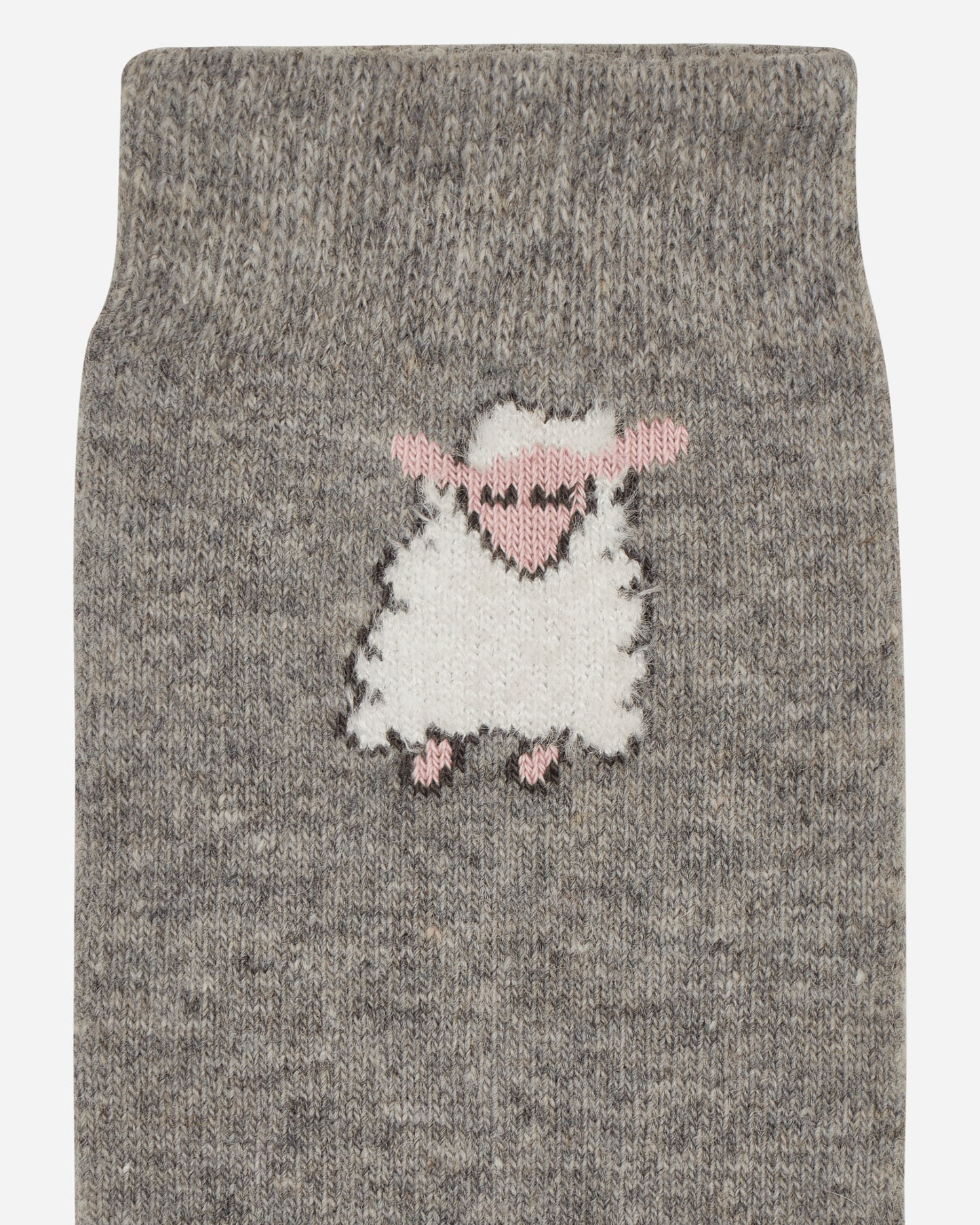Sky High Farm Sheep Embroidered Socks Knit Grey Underwear Socks SHF04K003  1