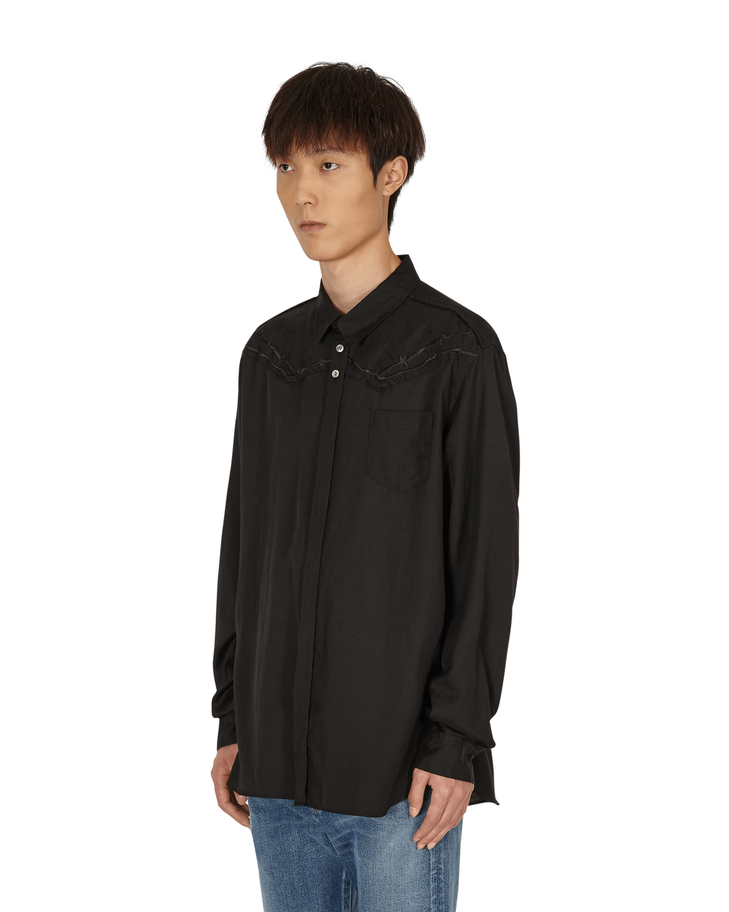 Undercover Shirt Black Shirts Longsleeve UC1A4404 BLACK