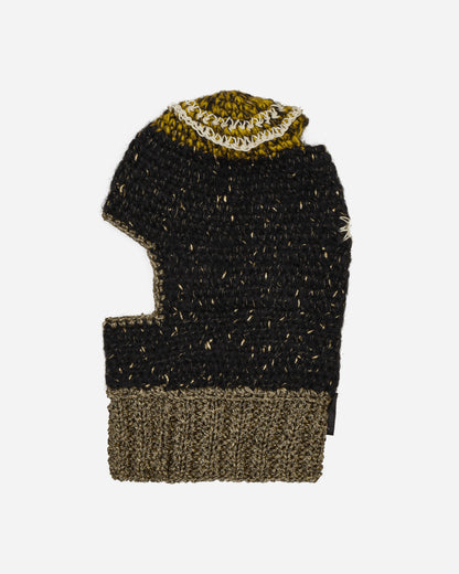 Vitelli Crochet Balaclava Black/Gold Hats Balaclavas OKT-B013  BG