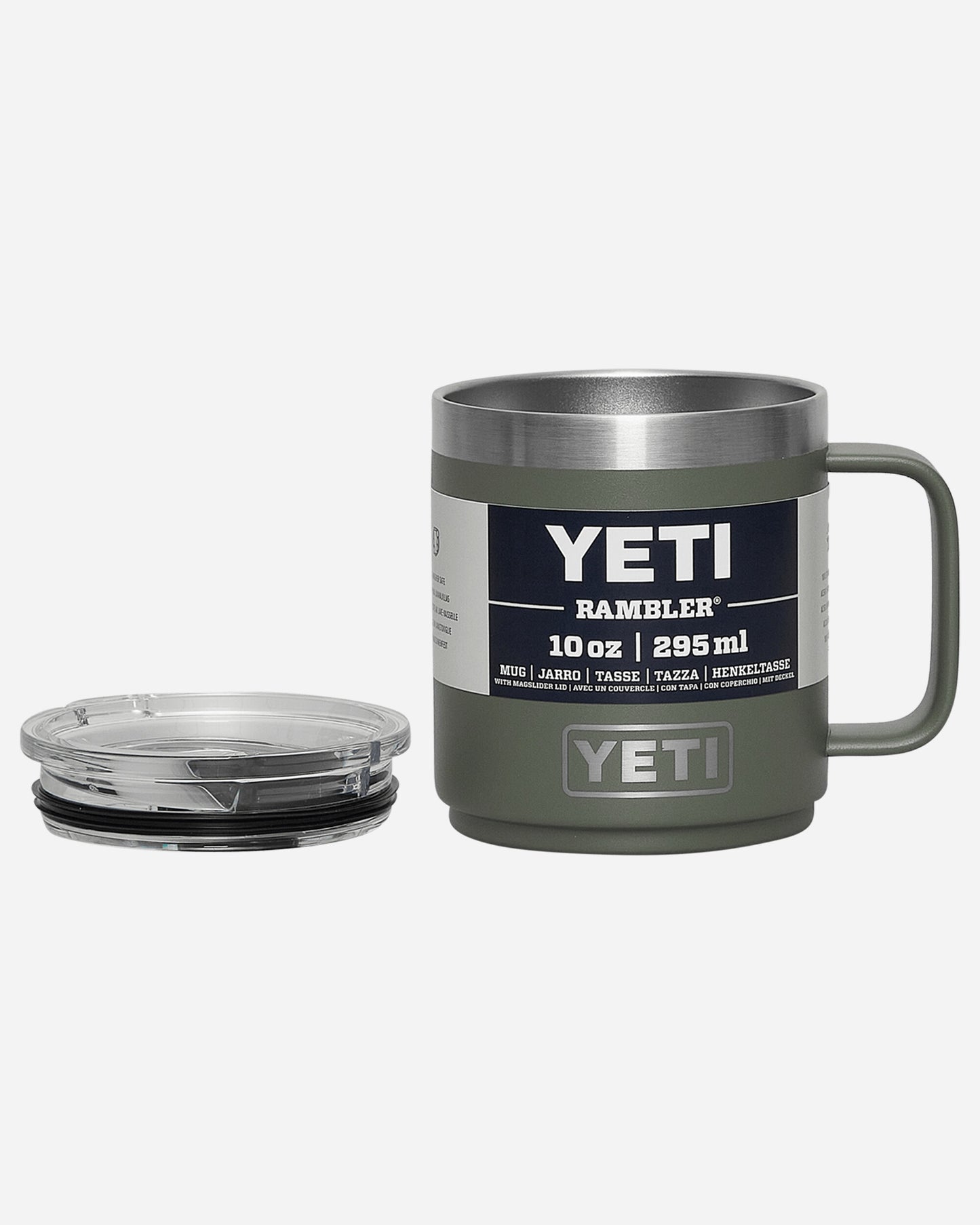 YETI Rambler Mug 10Oz Camp Green Equipment Bottles and Bowls 0314 F23G